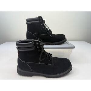 Levi’s Black Lace Up Work Boots Mens Size 8 Rugged Casual Utility